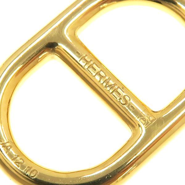 Hermes Chaine D'ancre Au Maillon Earrings Gold Plated — view 8