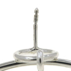 Hermes Earrings Loop MM Silver — view 7