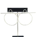 Hermes Earrings Loop MM Silver