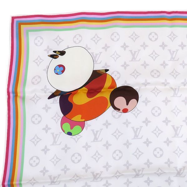 Louis Vuitton LV Takashi Murakami Carre 70 Super Flat White — view 4