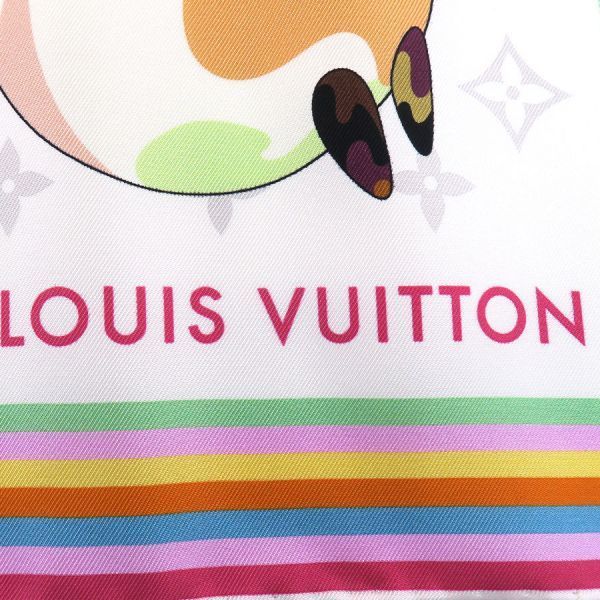 Louis Vuitton LV Takashi Murakami Carre 70 Super Flat White — view 3