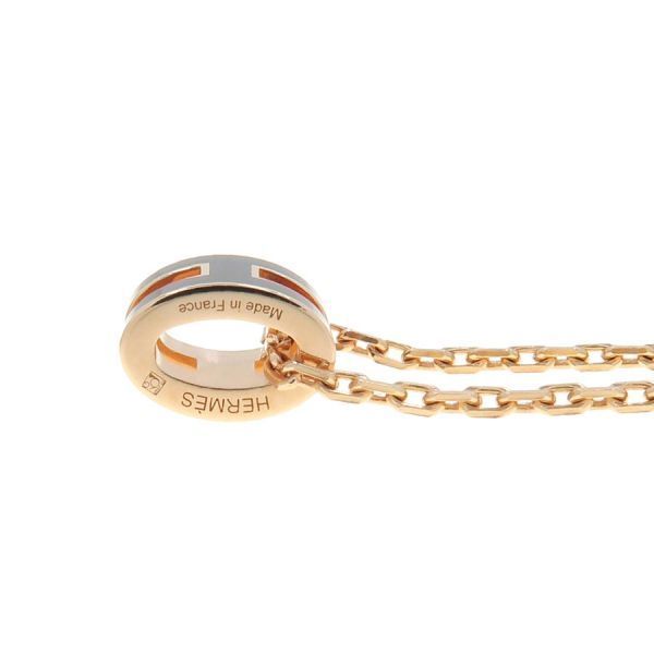 Hermes Mini Pop Necklace Gold Plated — view 3
