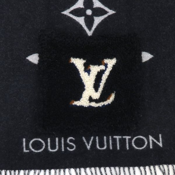 Louis Vuitton Echarpe Reykjavik Shearling Teddy Black — view 5