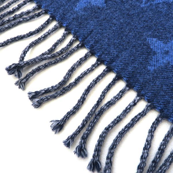 Louis Vuitton Echarpe Pied de Poule Blue — view 6