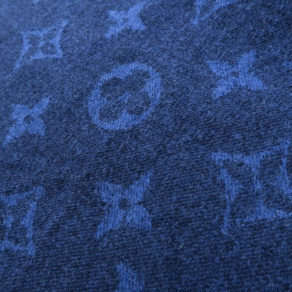 Louis Vuitton Echarpe Pied de Poule Blue — view 5