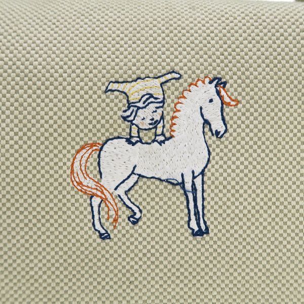 Hermes Brid-a-brac GM Ivory Pouch — view 6