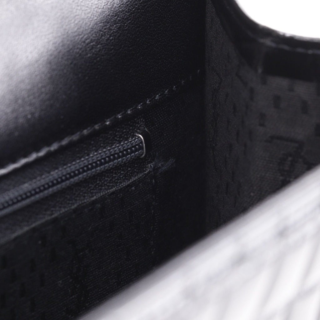 Saint Laurent Clutch Embossed Leather Black — view 7