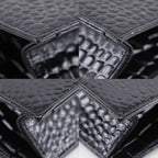 Saint Laurent Clutch Embossed Leather Black — view 4