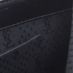 Saint Laurent Clutch Embossed Leather Black — view 8