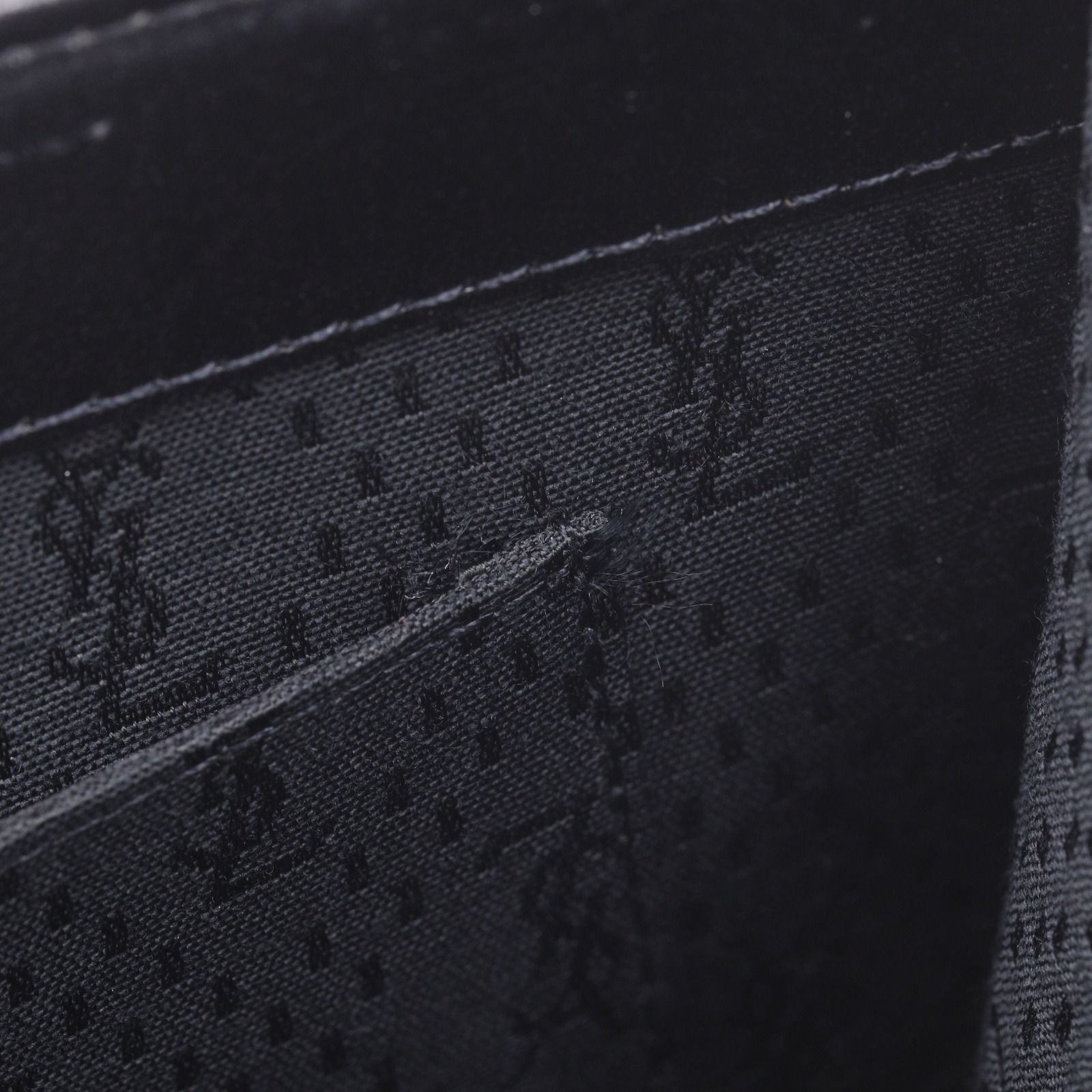 Saint Laurent Clutch Embossed Leather Black — view 8