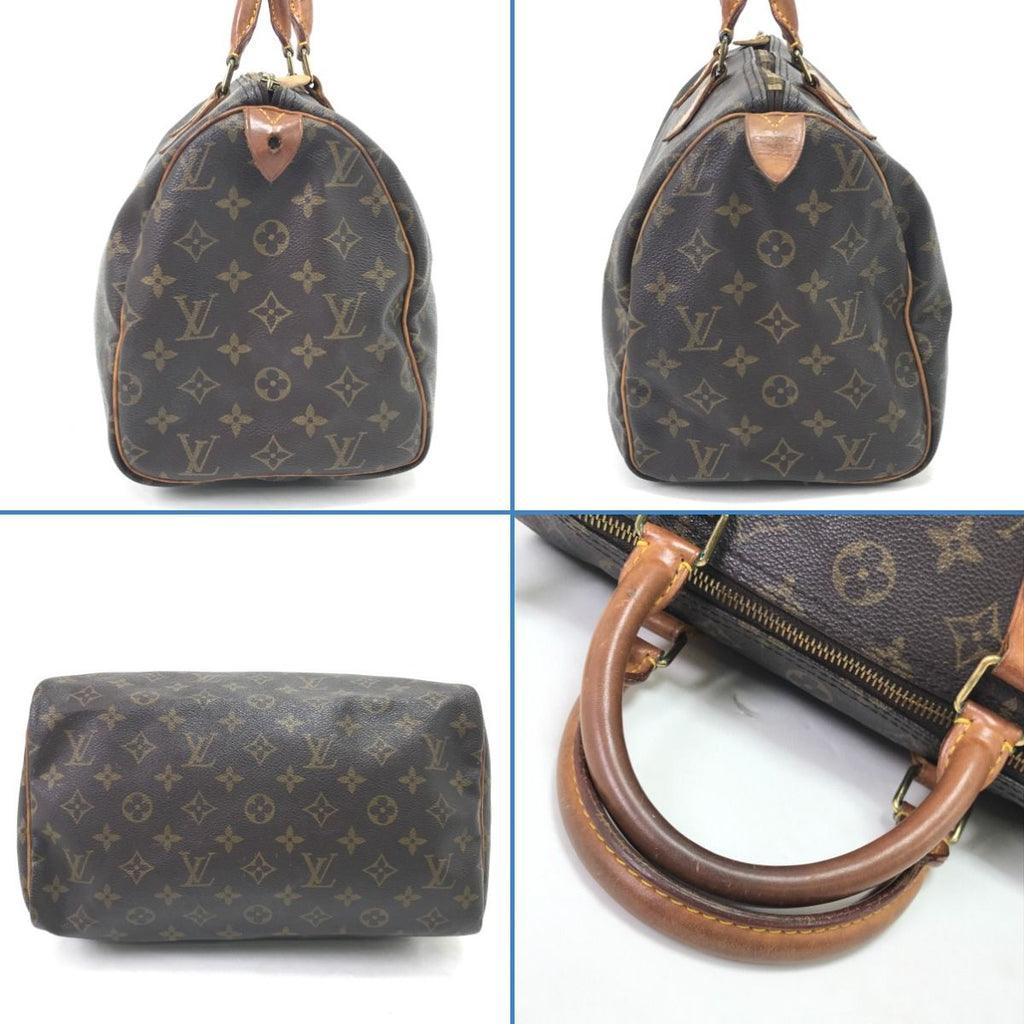 Louis Vuitton Handbag Monogram Speedy 30 with Key & Padlock — view 4