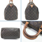 Louis Vuitton Handbag Monogram Speedy 30 with Key & Padlock — view 4