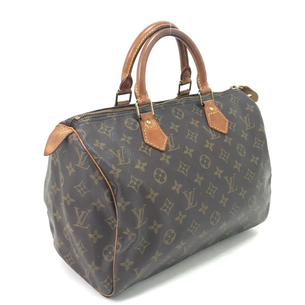 Louis Vuitton Handbag Monogram Speedy 30 with Key & Padlock