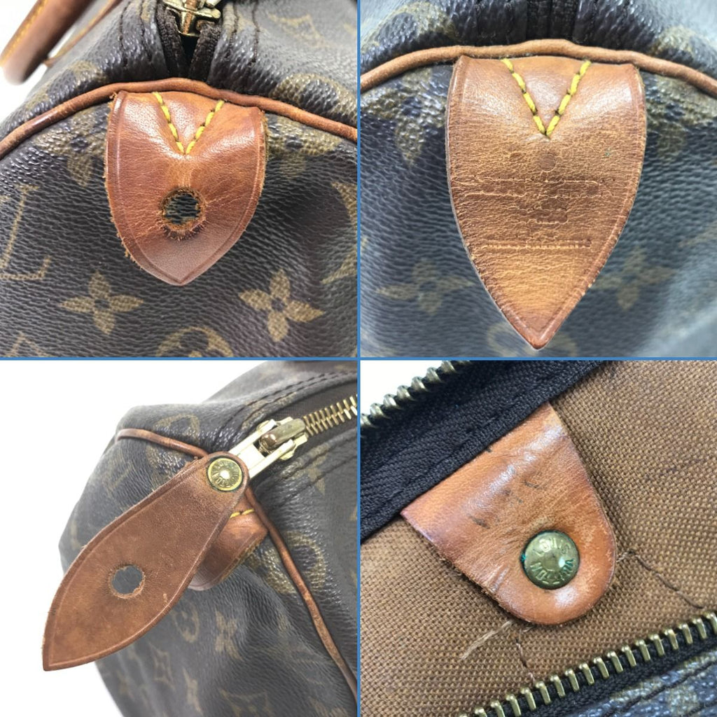 Louis Vuitton Handbag Monogram Speedy 30 with Key & Padlock — view 6