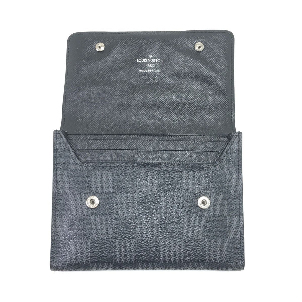 Louis Vuitton Bifold Wallet Damier Graphite Portefeuille Compact Modular Coin — view 5