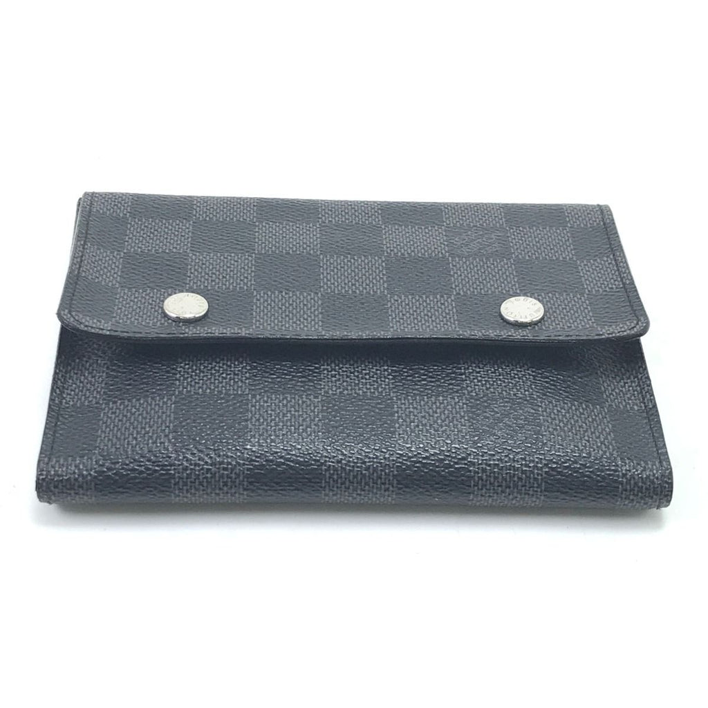 Louis Vuitton Bifold Wallet Damier Graphite Portefeuille Compact Modular Coin — view 4