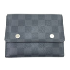 Louis Vuitton Bifold Wallet Damier Graphite Portefeuille Compact Modular Coin