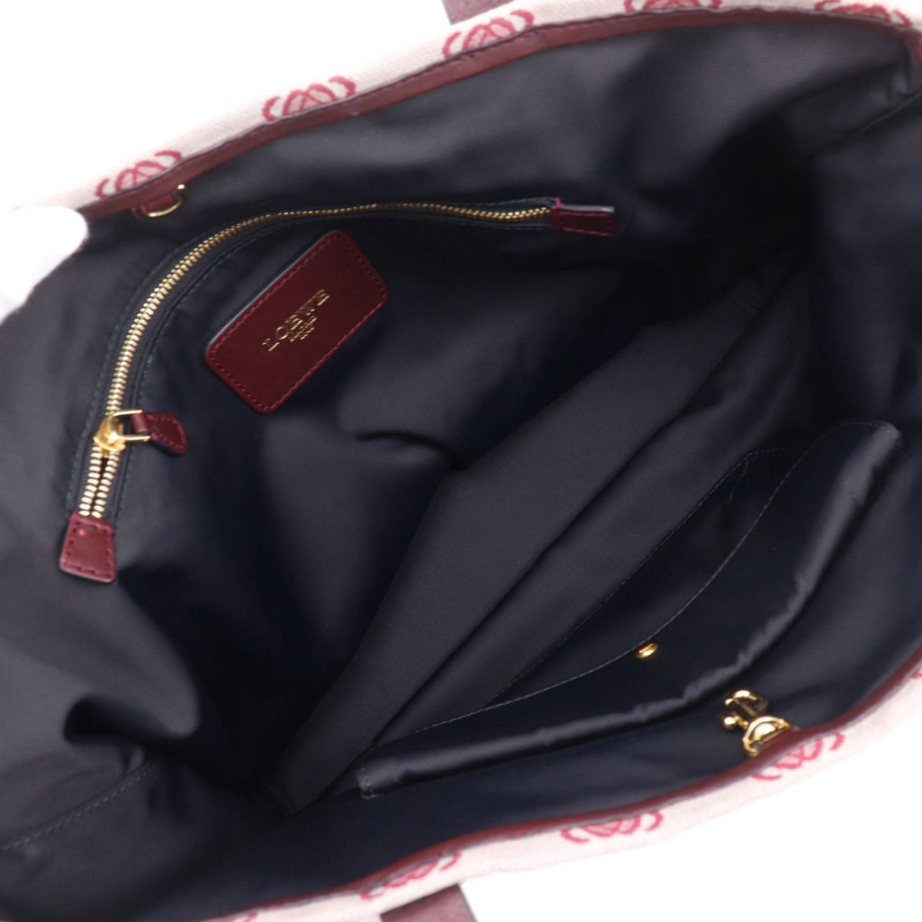 Loewe Anagram Canvas Red Tote — view 6