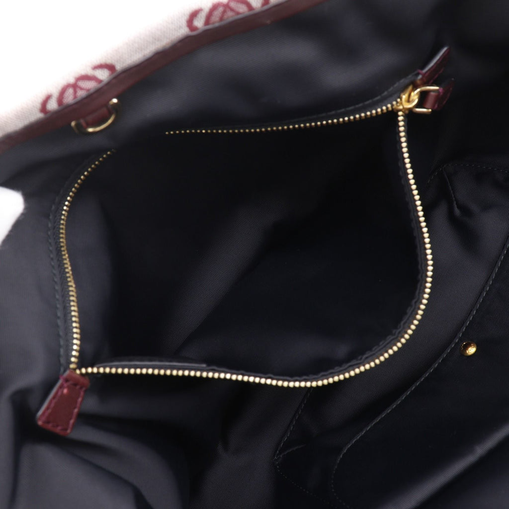 Loewe Anagram Canvas Red Tote — view 7