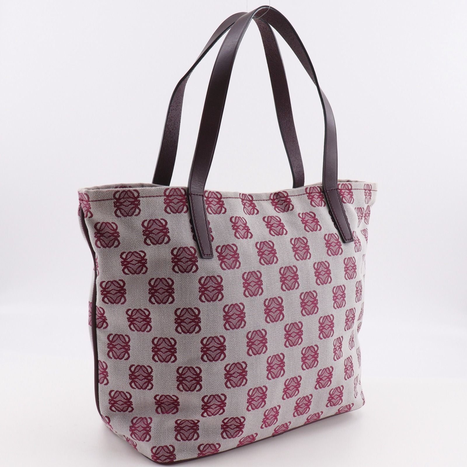 Loewe Anagram Canvas Red Tote — view 3