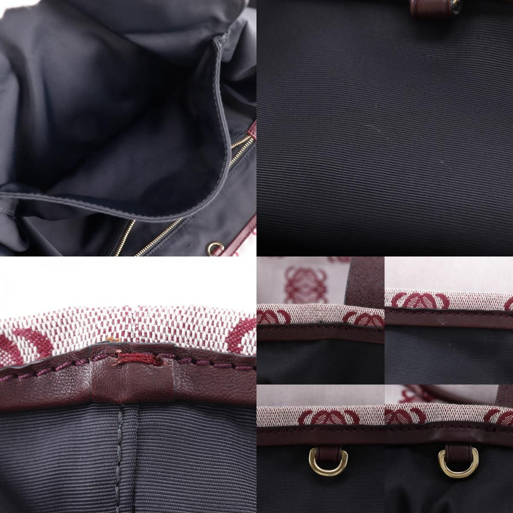 Loewe Anagram Canvas Red Tote — view 8