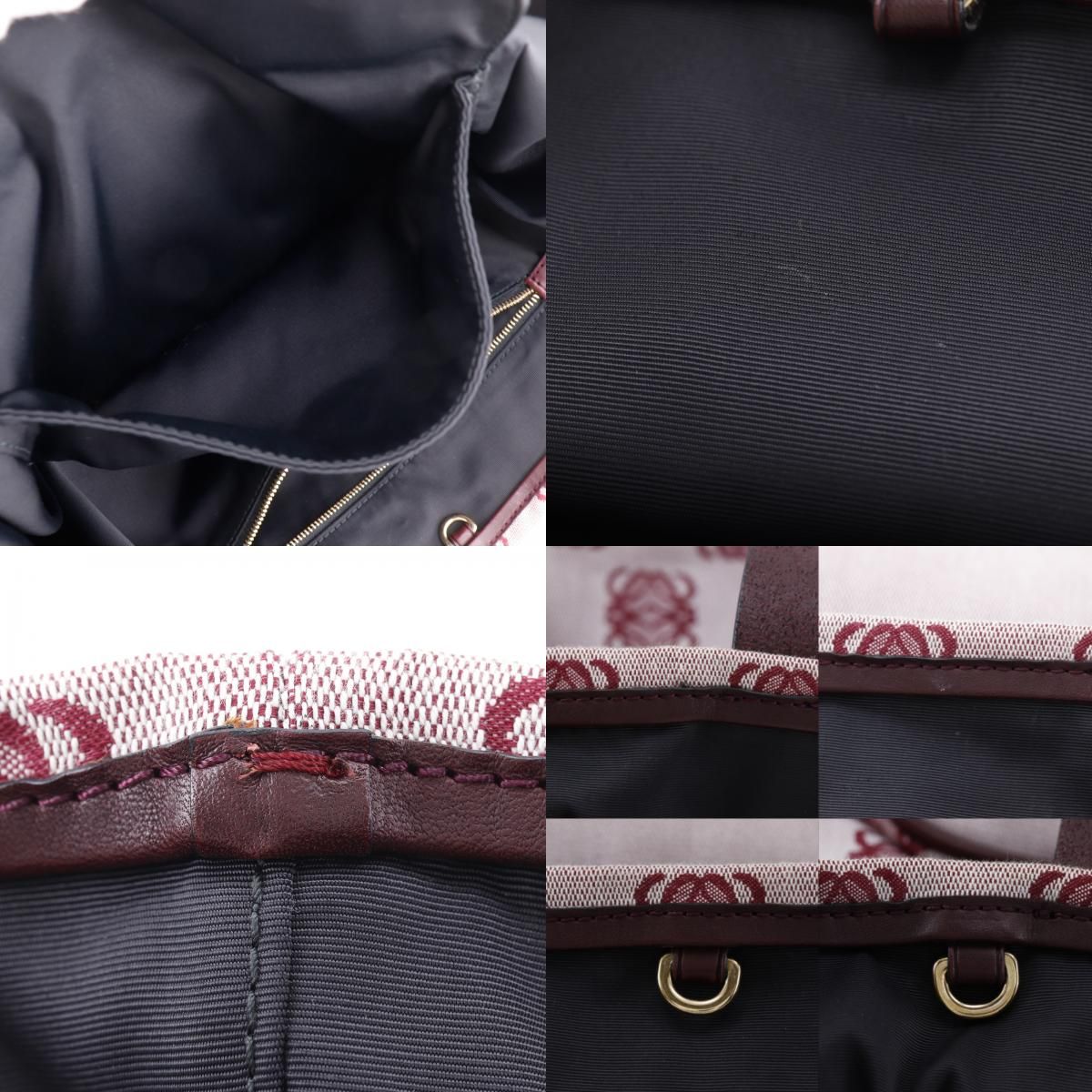 Loewe Anagram Canvas Red Tote — view 8
