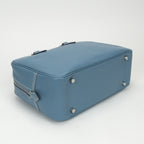 Hermes Plume 28 Tote Epsom Bluejean Blue Silver Handbag Business Veau — view 6