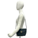 Saint Laurent Vintage YSL Logo Leather Mini Shoulder Bag Black — view 2