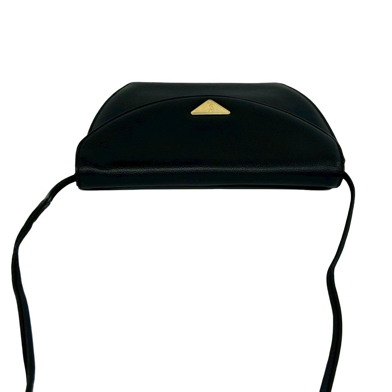 Saint Laurent Vintage YSL Logo Leather Mini Shoulder Bag Black — view 4