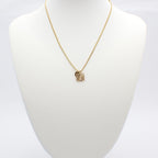 Loewe Anagram Necklace 925 Sterling Silver Gold — view 9
