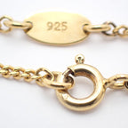 Loewe Anagram Necklace 925 Sterling Silver Gold — view 7