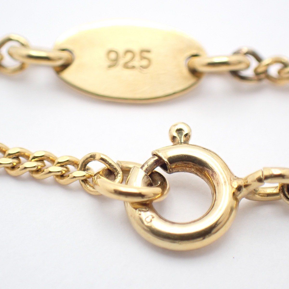 Loewe Anagram Necklace 925 Sterling Silver Gold — view 7