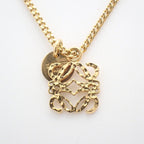 Loewe Anagram Necklace 925 Sterling Silver Gold — view 8