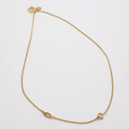 Loewe Anagram Necklace 925 Sterling Silver Gold — view 3