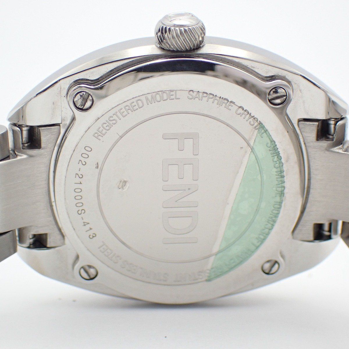 Fendi Momento Quartz Watch Shell Dial SS — view 9