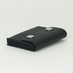 Hermes Nap Herme Snap Card Case Epsom Noir Black Silver Veau — view 4