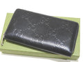 Gucci Zip Around Wallet GG Embossed Leather Black Available