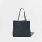 Hermes Double Sens 28 Tote Swift Etoupe Noir Azur Gray Black Blue — view 3
