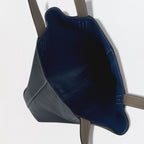 Hermes Double Sens 28 Tote Swift Etoupe Noir Azur Gray Black Blue — view 8