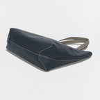 Hermes Double Sens 28 Tote Swift Etoupe Noir Azur Gray Black Blue — view 5