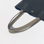 Hermes Double Sens 28 Tote Swift Etoupe Noir Azur Gray Black Blue — view 4