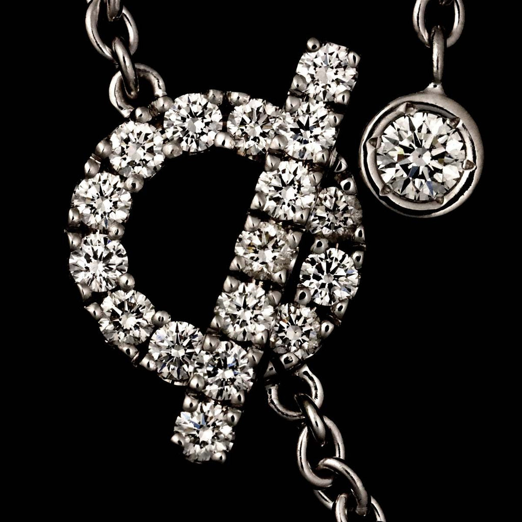 Hermes Finesse Diamond Bracelet 15.5 cm 18k WG White Gold — view 5