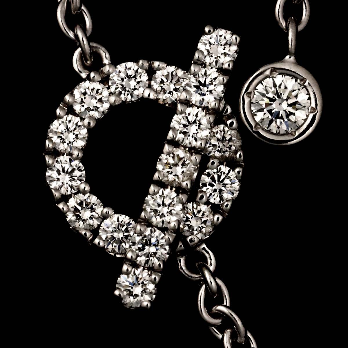 Hermes Finesse Diamond Bracelet 15.5 cm 18k WG White Gold — view 5