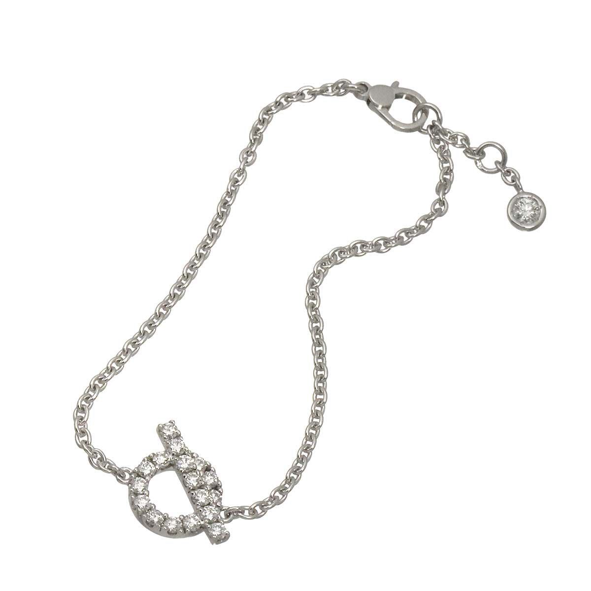 Hermes Finesse Diamond Bracelet 15.5 cm 18k WG White Gold — view 2