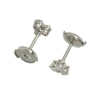 Tiffany & Co Aria Diamond Earrings Pt Platinum Pierced — view 3