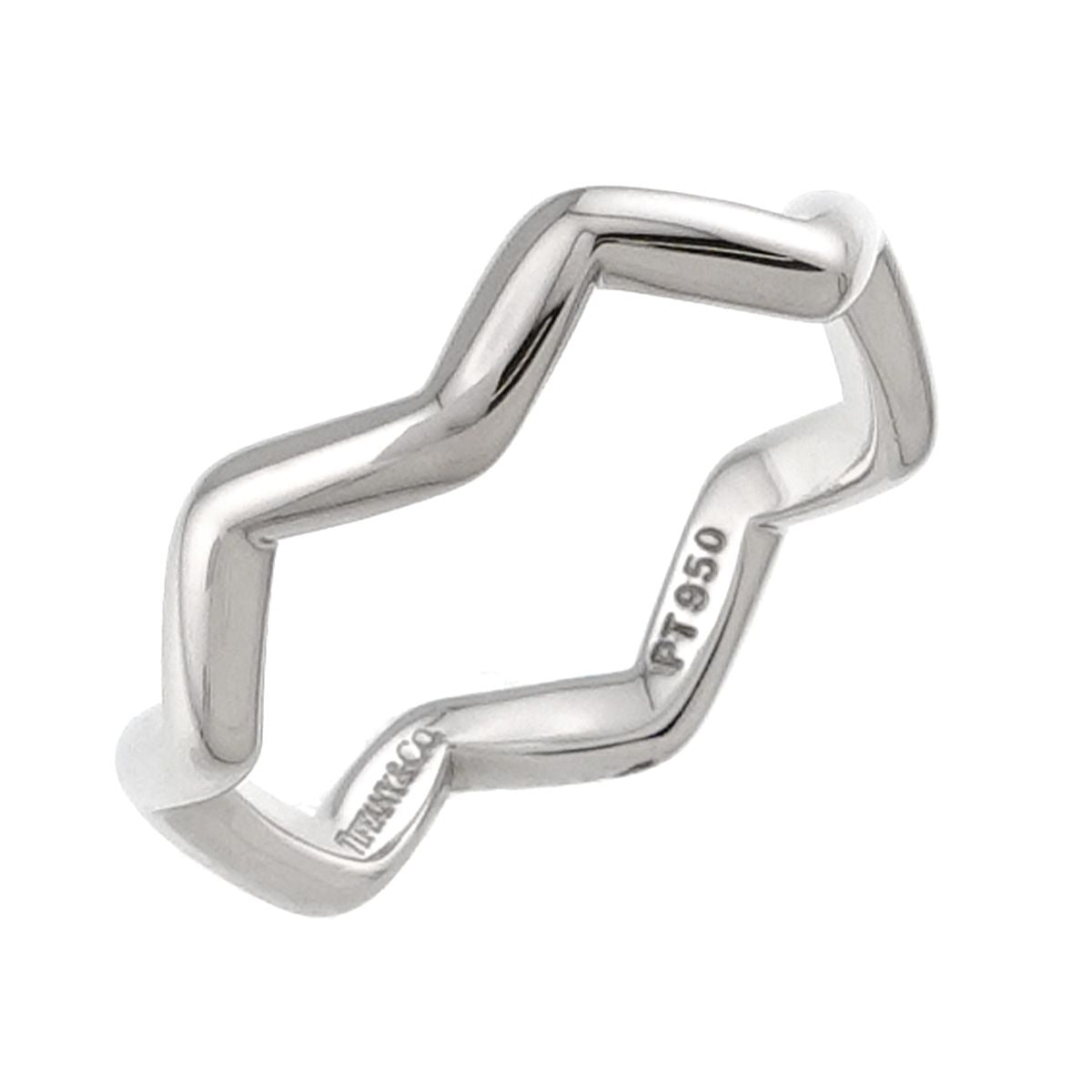 Tiffany & Co Zigzag Ring Pt Platinum — view 5
