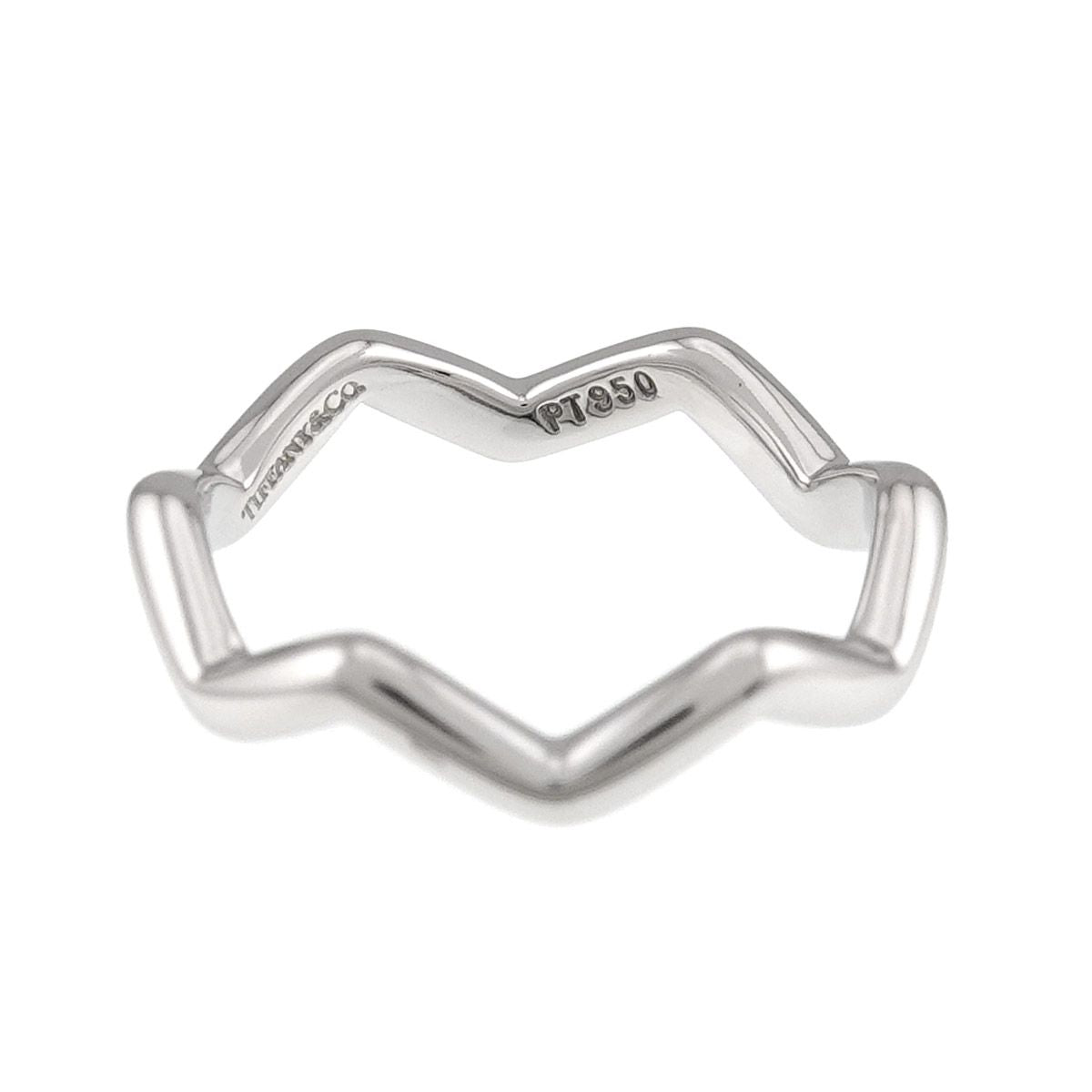 Tiffany & Co Zigzag Ring Pt Platinum — view 4
