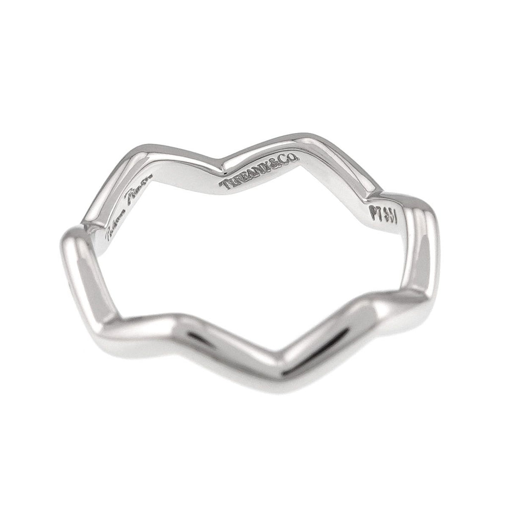 Tiffany & Co Zigzag Ring Pt Platinum — view 3