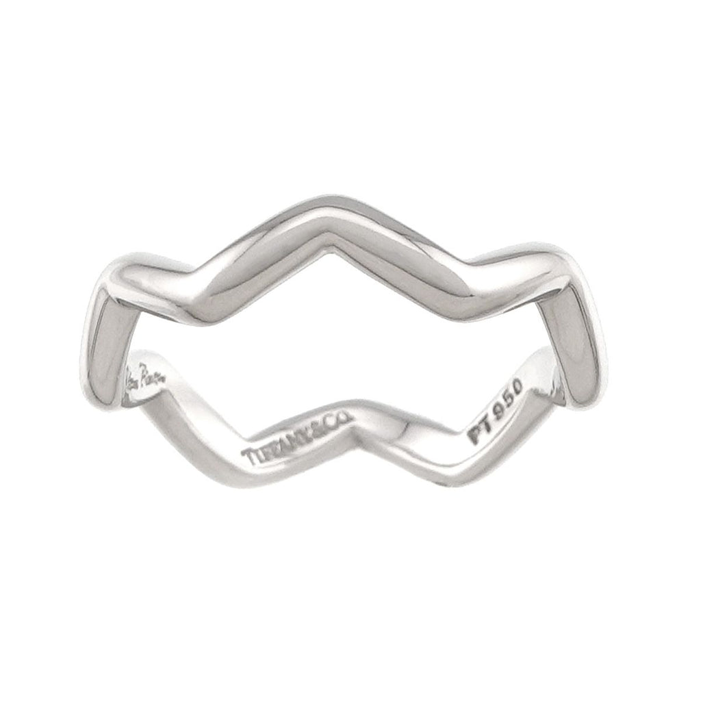 Tiffany & Co Zigzag Ring Pt Platinum — view 2