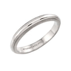 Tiffany & Co Milgray Ring Pt Platinum Together Milgrain — view 4
